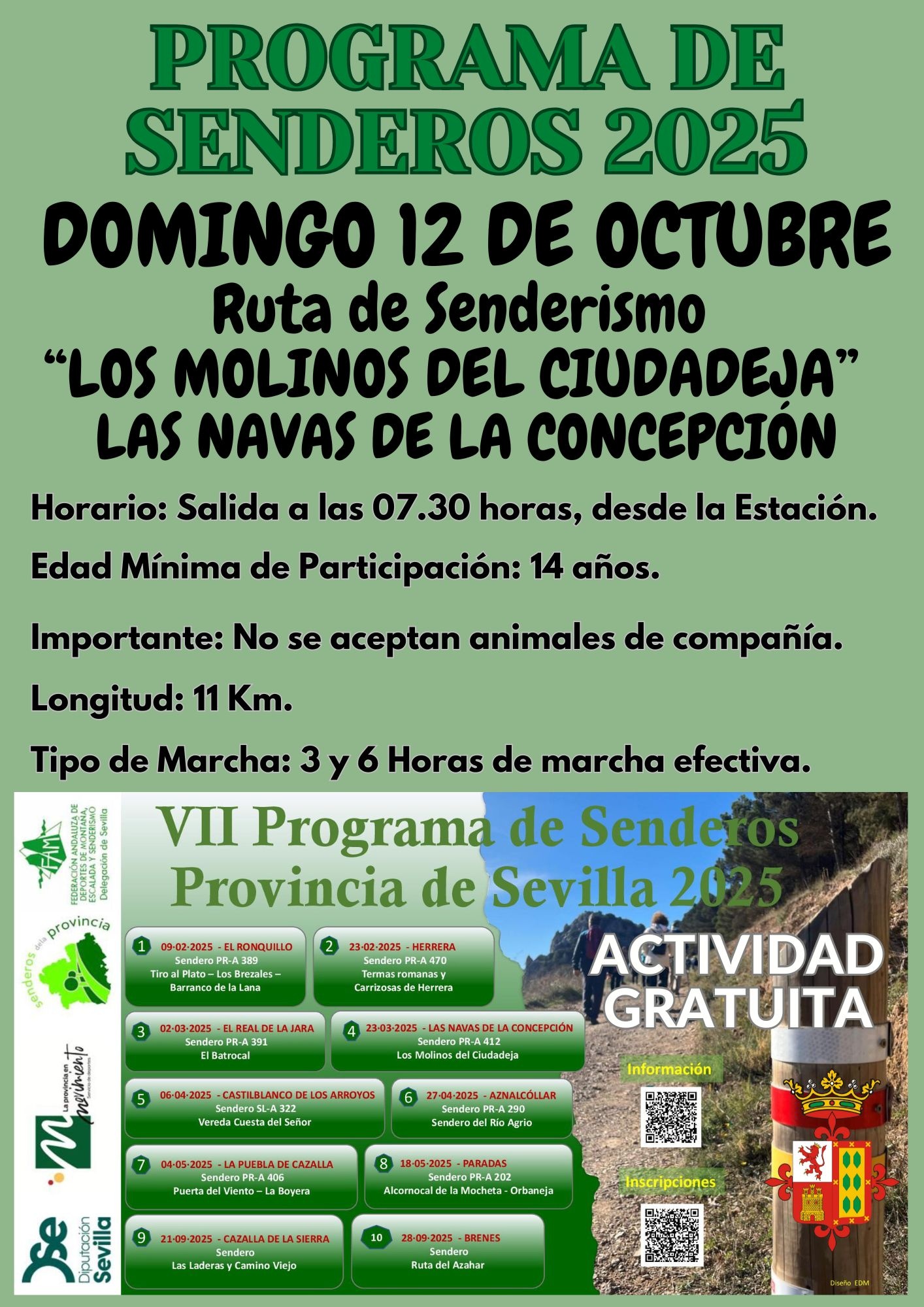 Ruta de senderismo «Los molinos de Ciudadeja»